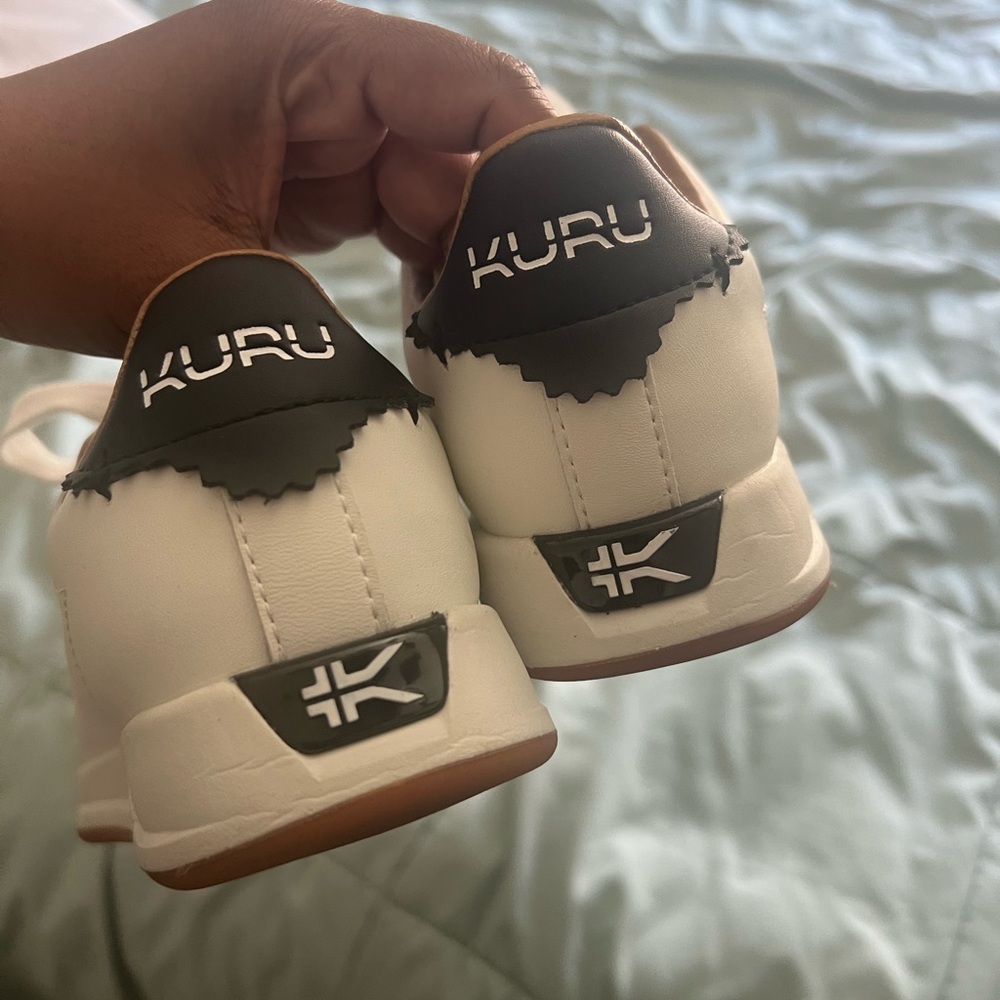 KURU Kids Sneakers in White and Black